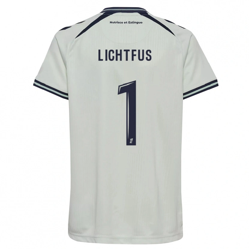 Danxen Criança Camisola Lisa Lichtfus #1 Azul Meia-Noite Branco Alternativa 2026/27 Camisa