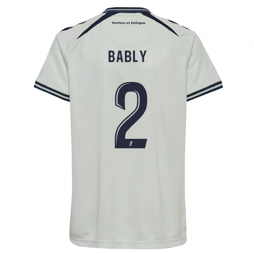 Danxen Criança Camisola Emmanuel Bably #2 Azul Meia-Noite Branco Alternativa 2026/27 Camisa