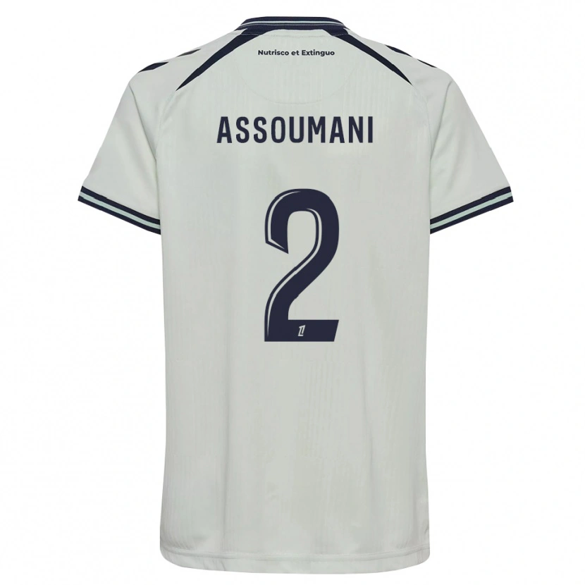 Danxen Criança Camisola Alramid Assoumani #2 Azul Meia-Noite Branco Alternativa 2026/27 Camisa