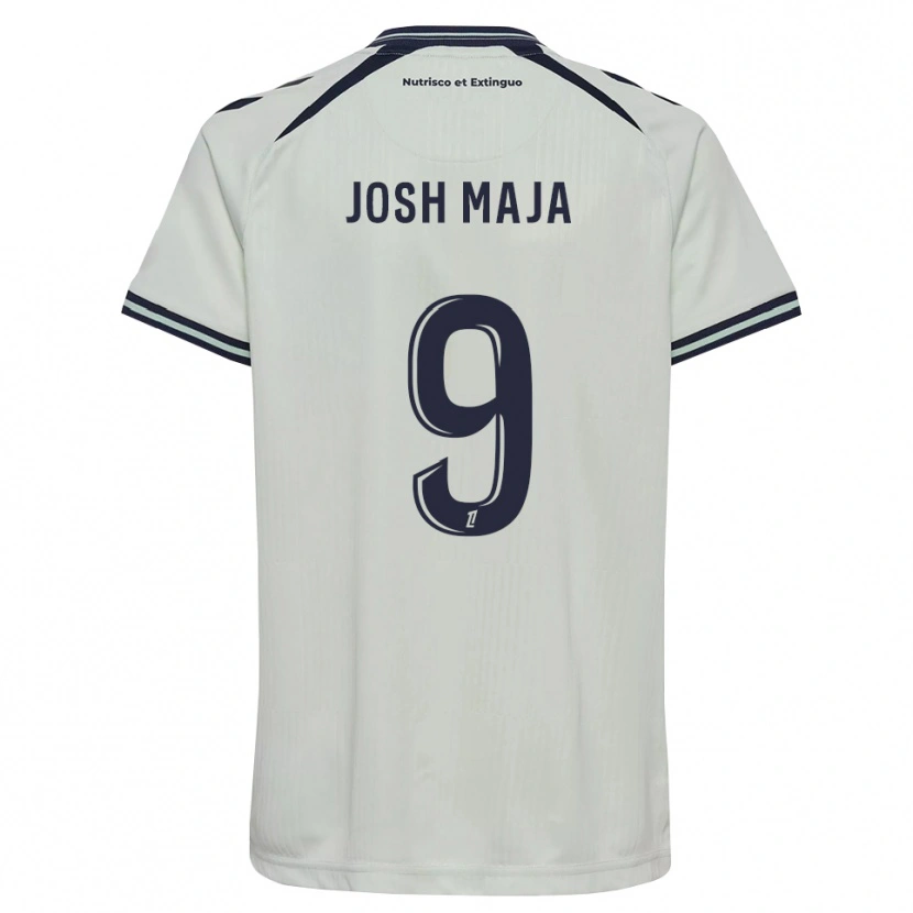 Danxen Criança Camisola Josh Maja #9 Azul Meia-Noite Branco Alternativa 2026/27 Camisa