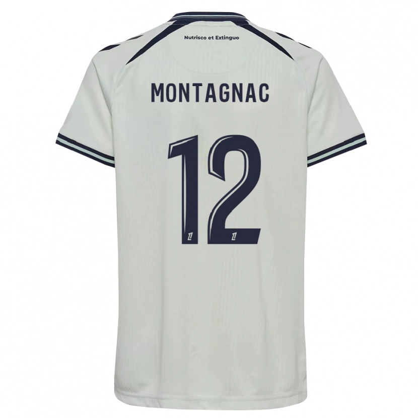Danxen Criança Camisola Alexandre Montagnac #12 Azul Meia-Noite Branco Alternativa 2026/27 Camisa