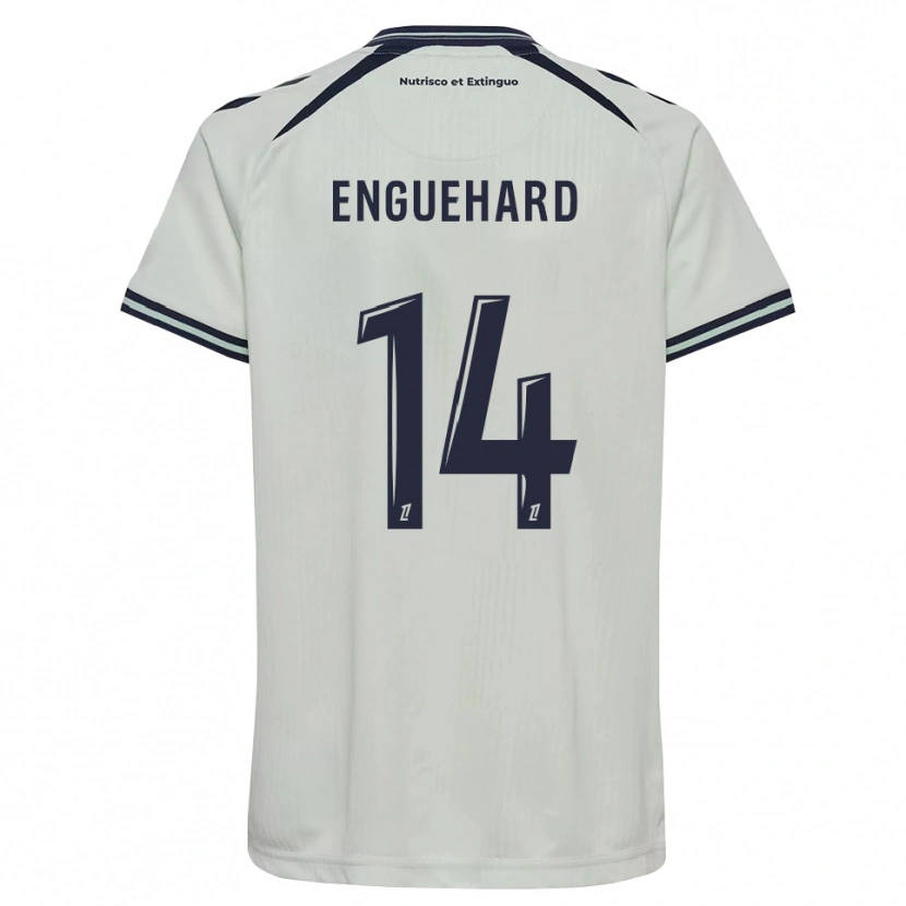 Danxen Criança Camisola Romane Enguehard #14 Azul Meia-Noite Branco Alternativa 2026/27 Camisa