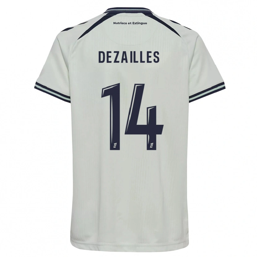 Danxen Criança Camisola Arsène Dezailles #14 Azul Meia-Noite Branco Alternativa 2026/27 Camisa