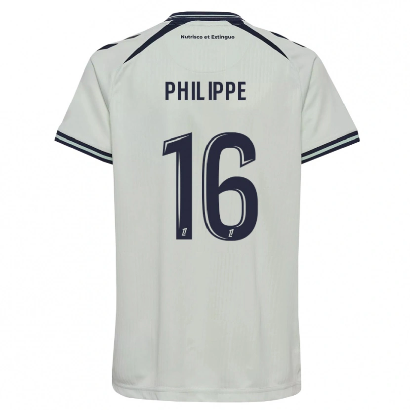 Danxen Criança Camisola Laëtitia Philippe #16 Azul Meia-Noite Branco Alternativa 2026/27 Camisa