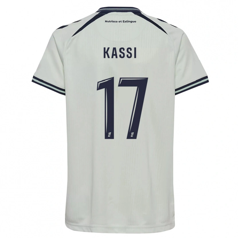 Danxen Criança Camisola Sarah Kassi #17 Azul Meia-Noite Branco Alternativa 2026/27 Camisa