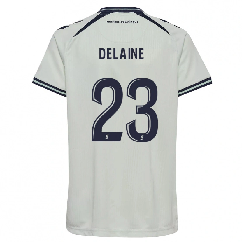 Danxen Criança Camisola Thomas Delaine #23 Azul Meia-Noite Branco Alternativa 2026/27 Camisa