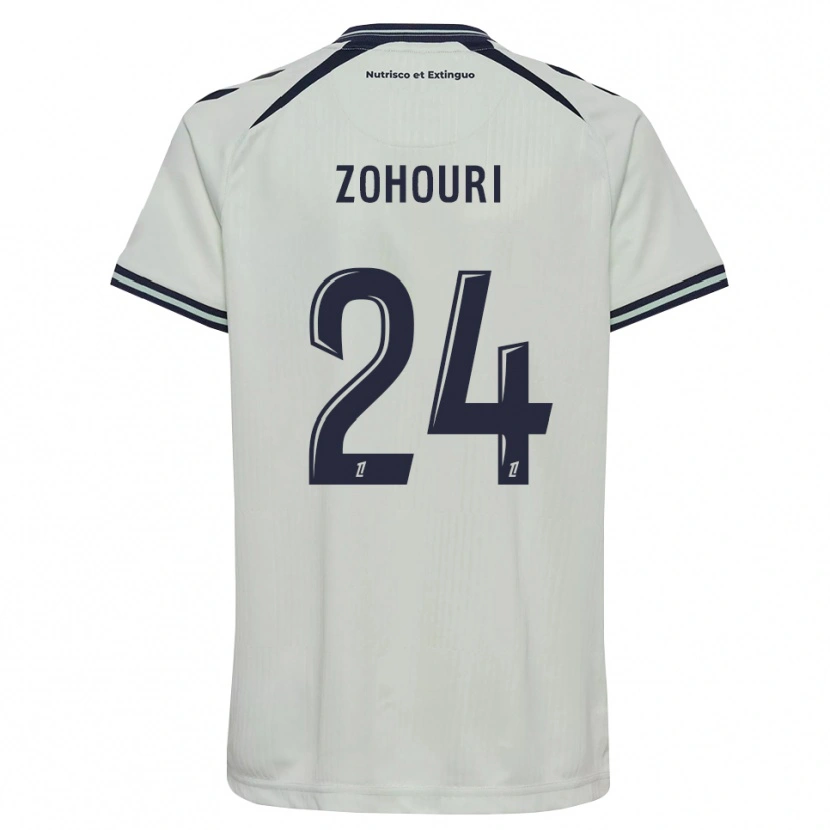 Danxen Criança Camisola Guy-Noël Zohouri #24 Azul Meia-Noite Branco Alternativa 2026/27 Camisa