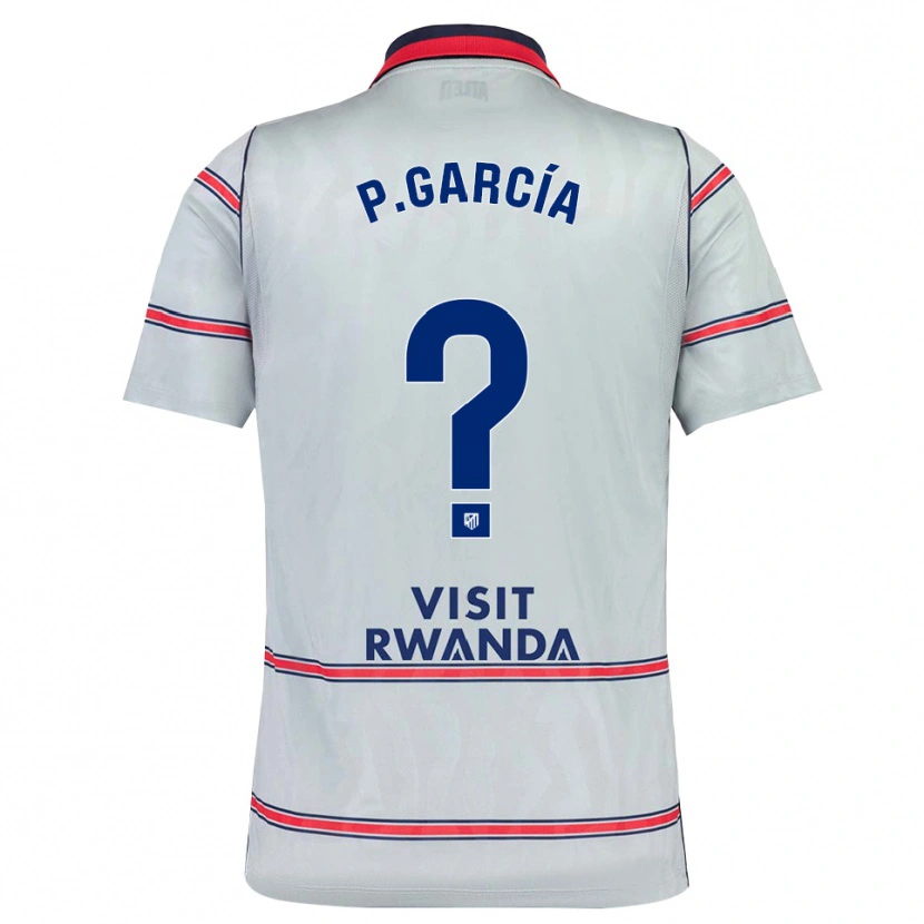 Danxen Criança Camisola Pablo García #0 Cinza Vermelho Azul Marinho Terceiro 2026/27 Camisa
