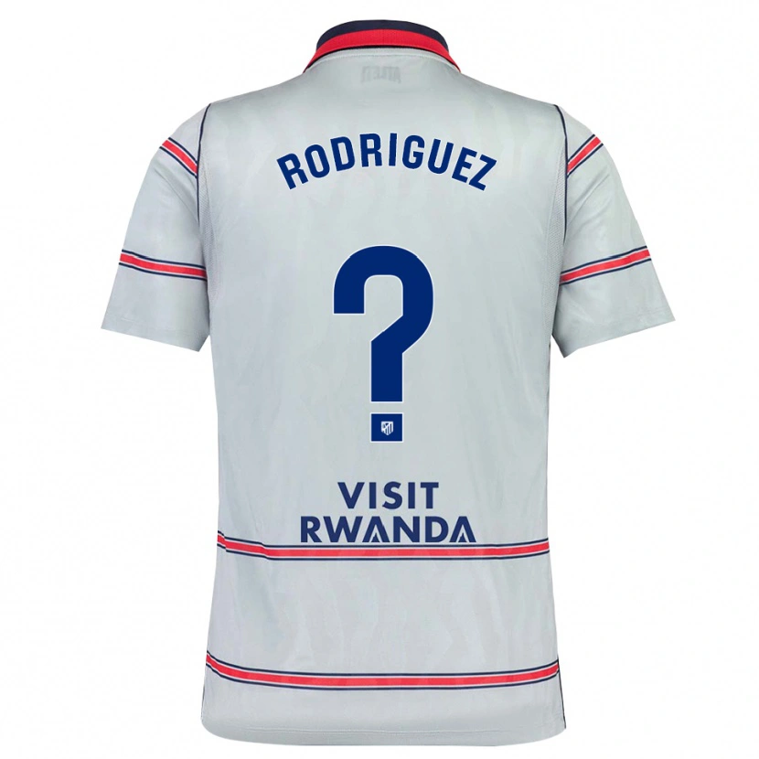 Danxen Criança Camisola Adrian Rodriguez #0 Cinza Vermelho Azul Marinho Terceiro 2026/27 Camisa