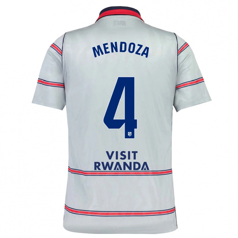 Danxen Criança Camisola Rodrigo Mendoza #4 Cinza Vermelho Azul Marinho Terceiro 2026/27 Camisa