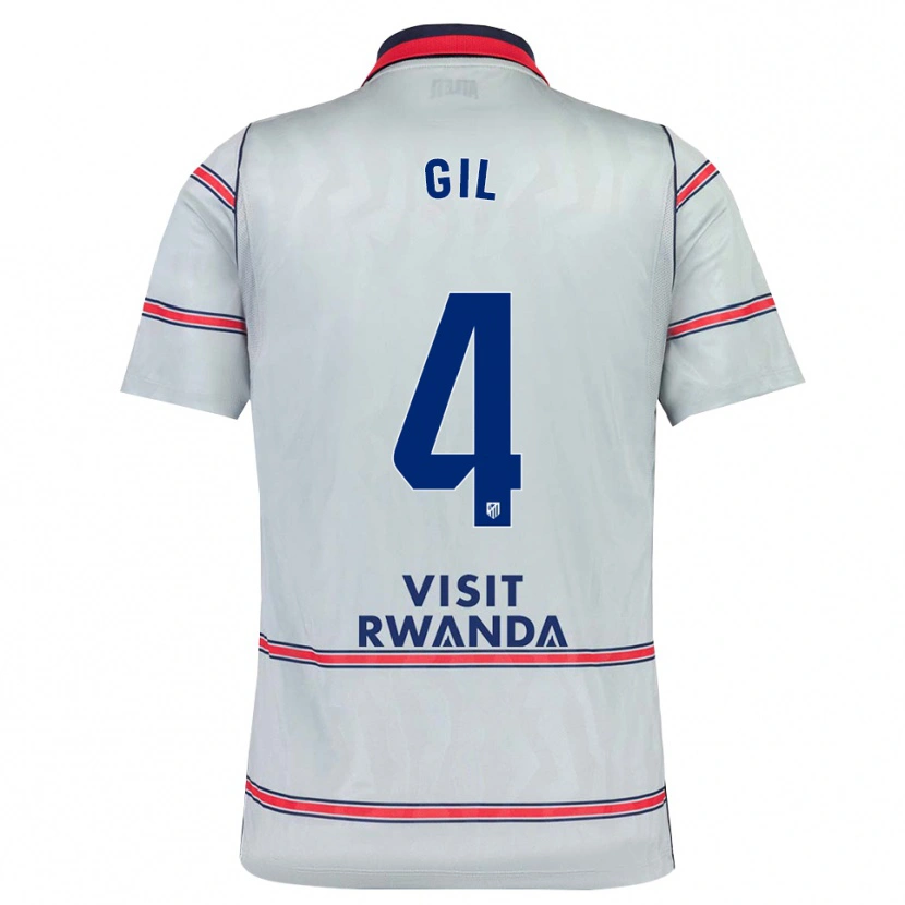 Danxen Criança Camisola Miguel Gil #4 Cinza Vermelho Azul Marinho Terceiro 2026/27 Camisa