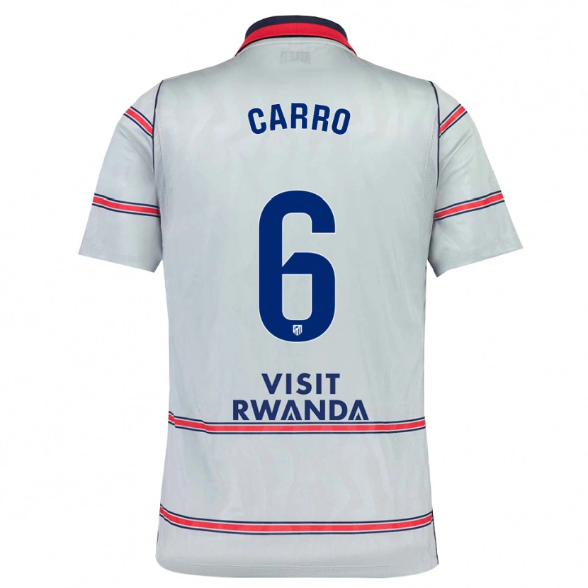 Danxen Criança Camisola Mikel Carro #6 Cinza Vermelho Azul Marinho Terceiro 2026/27 Camisa