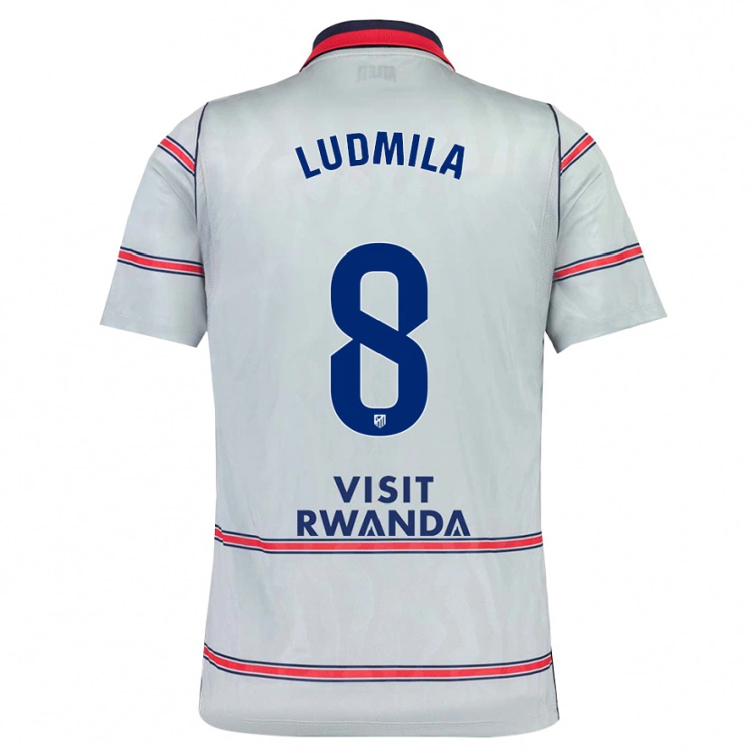Danxen Criança Camisola Ludmila #8 Cinza Vermelho Azul Marinho Terceiro 2026/27 Camisa