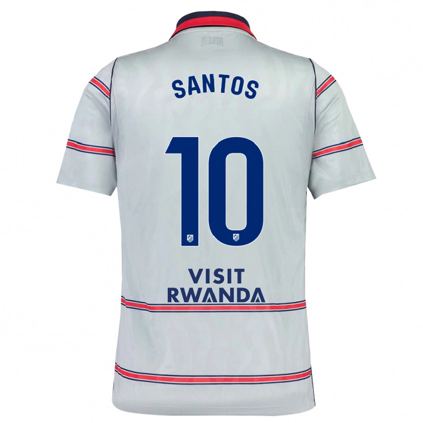 Danxen Criança Camisola Leicy Santos #10 Cinza Vermelho Azul Marinho Terceiro 2026/27 Camisa