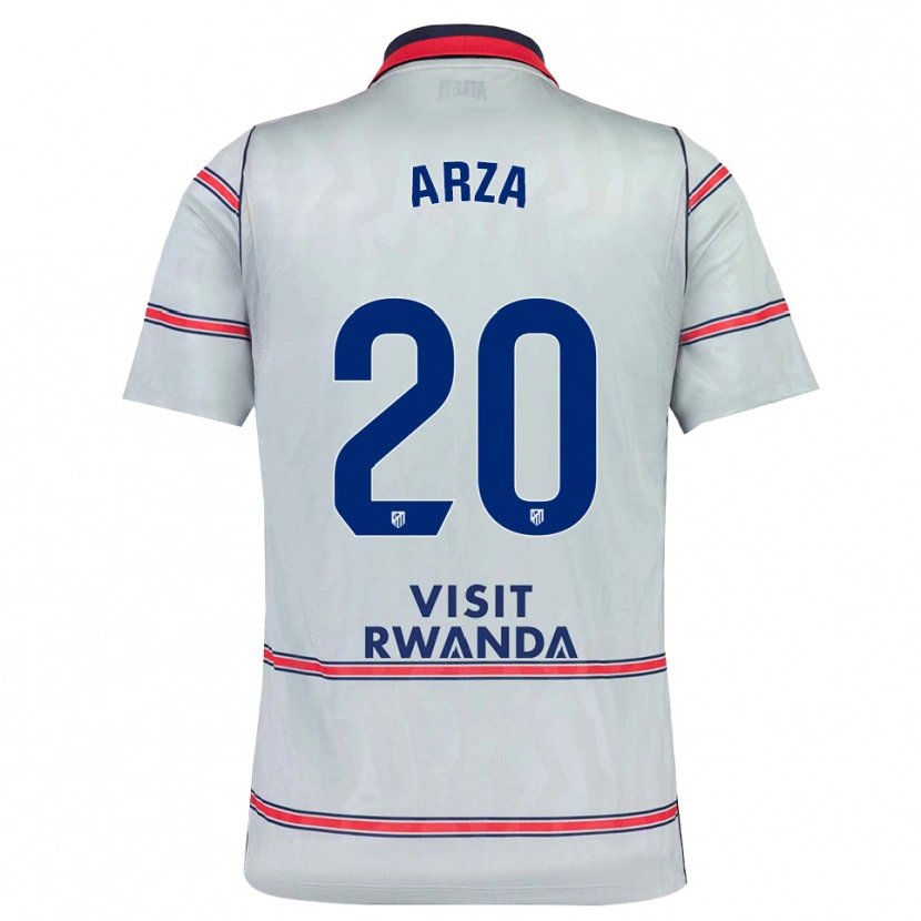 Danxen Criança Camisola David Arza #20 Cinza Vermelho Azul Marinho Terceiro 2026/27 Camisa