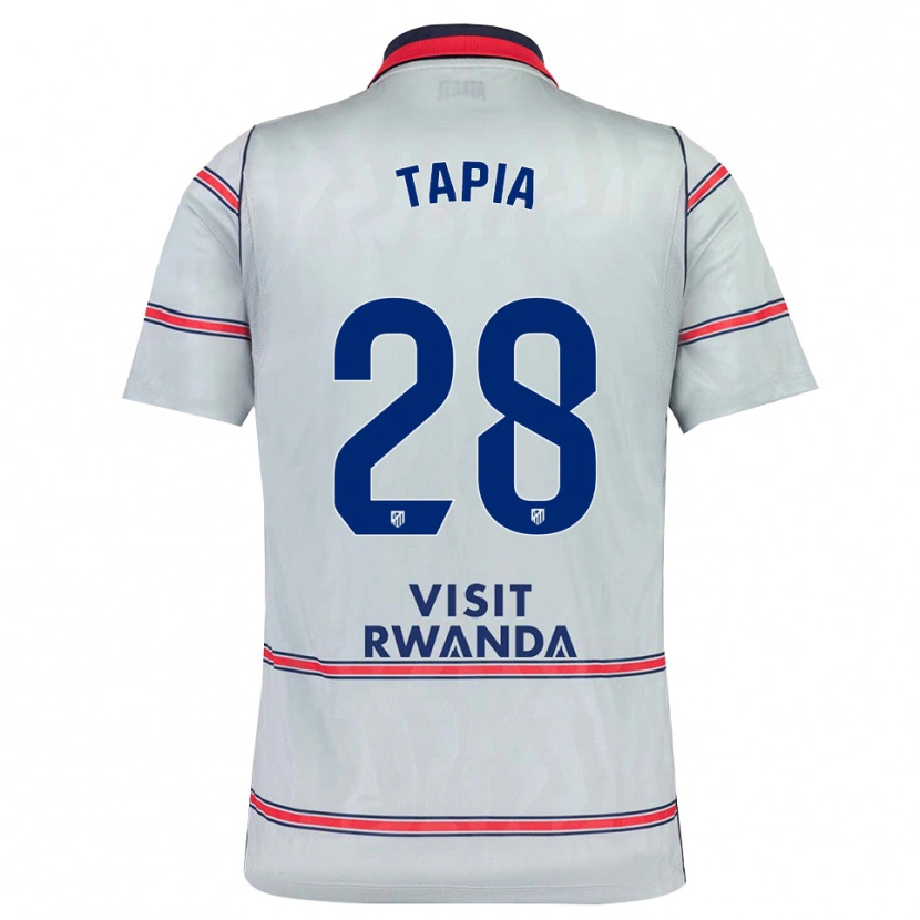 Danxen Criança Camisola Unai Tapia #28 Cinza Vermelho Azul Marinho Terceiro 2026/27 Camisa