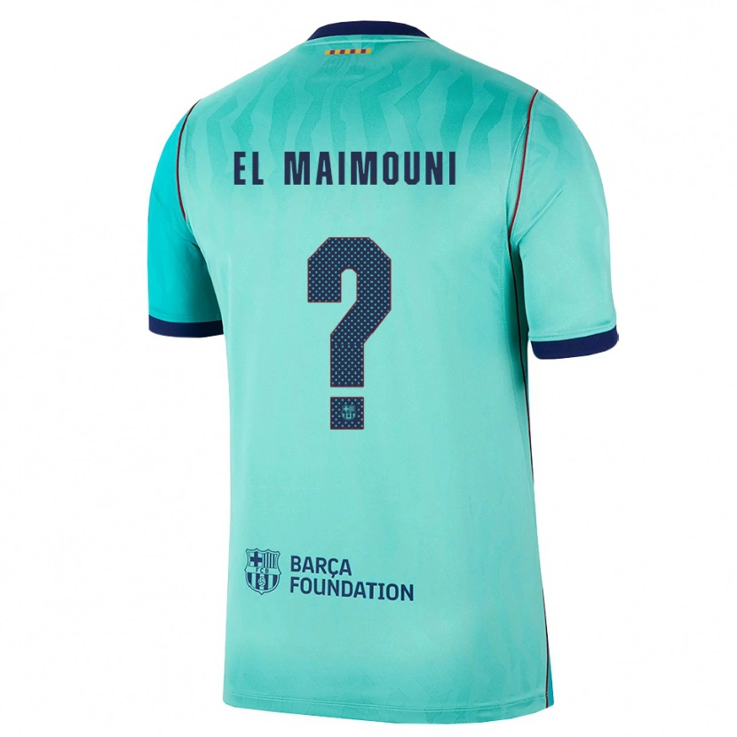 Danxen Criança Camisola Mahdi El Maimouni #0 Água Turquesa Escura Azul Real Terceiro 2026/27 Camisa