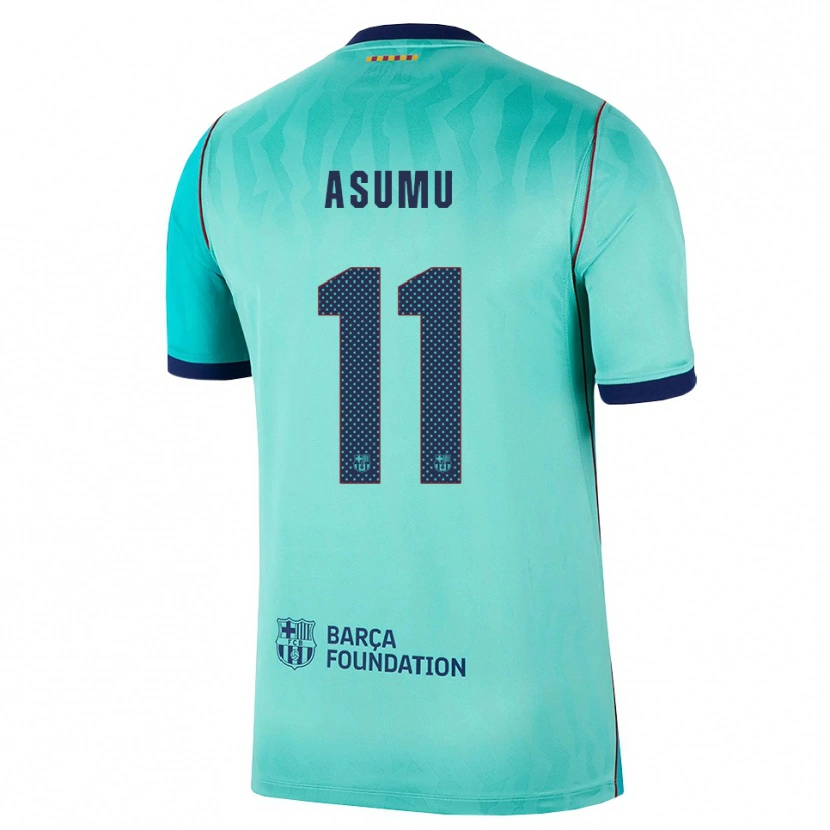 Danxen Criança Camisola Héctor Asumu #11 Água Turquesa Escura Azul Real Terceiro 2026/27 Camisa