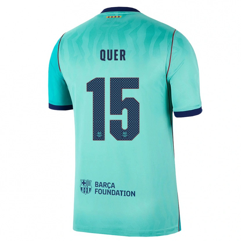 Danxen Criança Camisola Ignasi Quer #15 Água Turquesa Escura Azul Real Terceiro 2026/27 Camisa