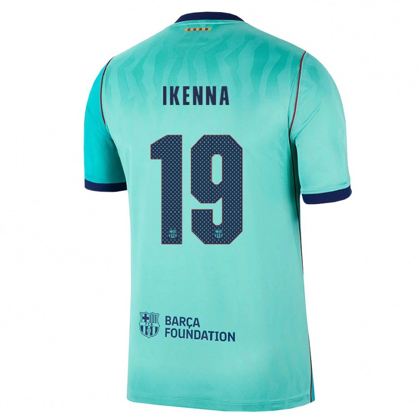 Danxen Criança Camisola Divine Ikenna #19 Água Turquesa Escura Azul Real Terceiro 2026/27 Camisa