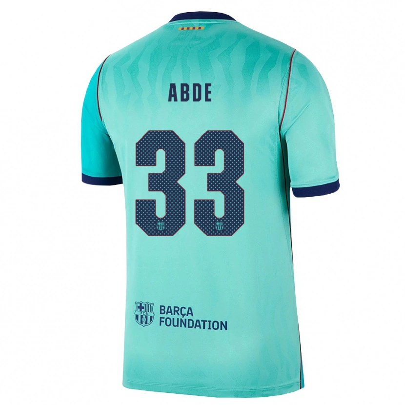 Danxen Criança Camisola Ez Abde #33 Água Turquesa Escura Azul Real Terceiro 2026/27 Camisa