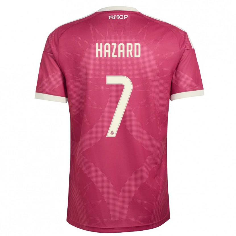 Danxen Criança Camisola Eden Hazard #7 Vermelho Pálido Violeta Branco Terceiro 2026/27 Camisa
