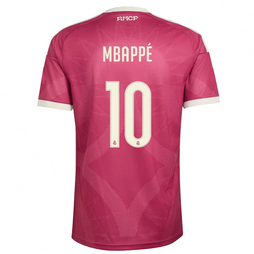 Danxen Criança Camisola Kylian Mbappé #10 Vermelho Pálido Violeta Branco Terceiro 2026/27 Camisa