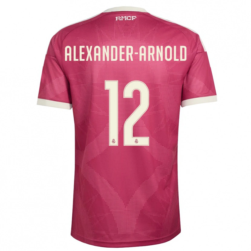 Danxen Criança Camisola Trent Alexander-Arnold #12 Vermelho Pálido Violeta Branco Terceiro 2026/27 Camisa
