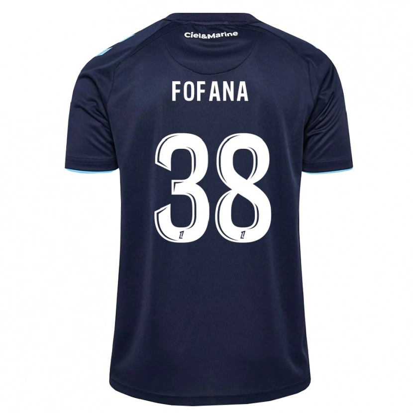 Danxen Criança Camisola Rayan Fofana #38 Azul Centáurea Azul Meia-Noite Principal 2026/27 Camisa