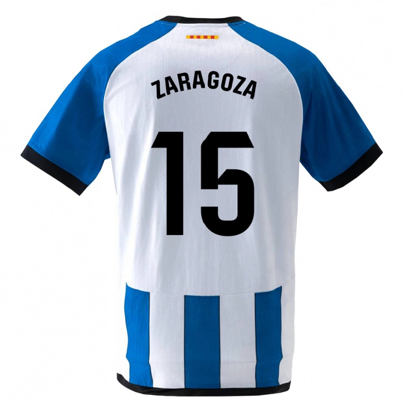 Danxen Criança Camisola Bryan Zaragoza #15 Azul Real Branco Principal 2026/27 Camisa