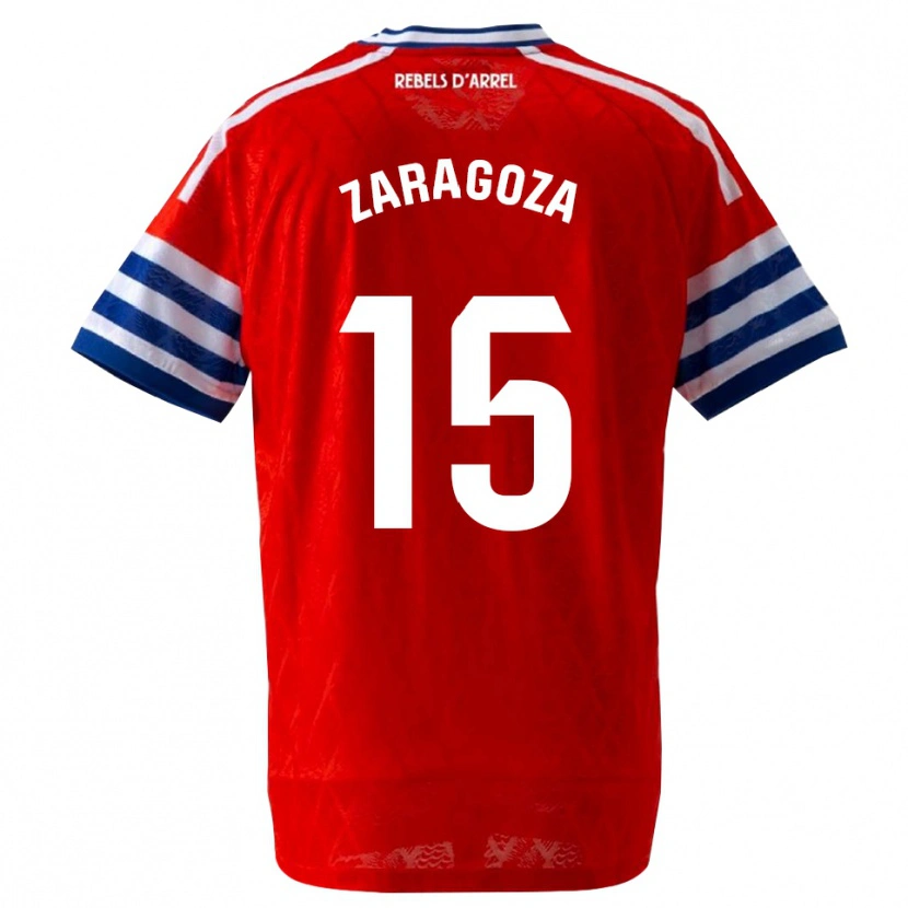 Danxen Criança Camisola Bryan Zaragoza #15 Azul Real Vermelho Alternativa 2026/27 Camisa