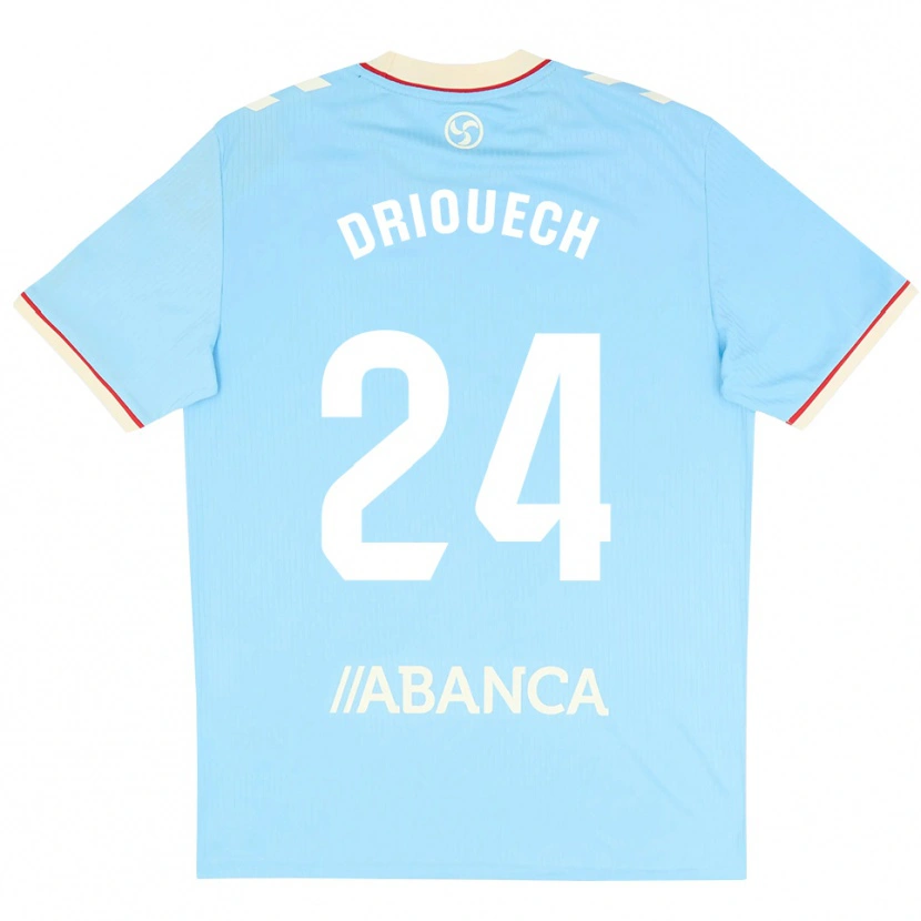 Danxen Homem Camisola Couhaib Driouech #24 Azul Céu Branco Vermelho Principal 2026/27 Camisa