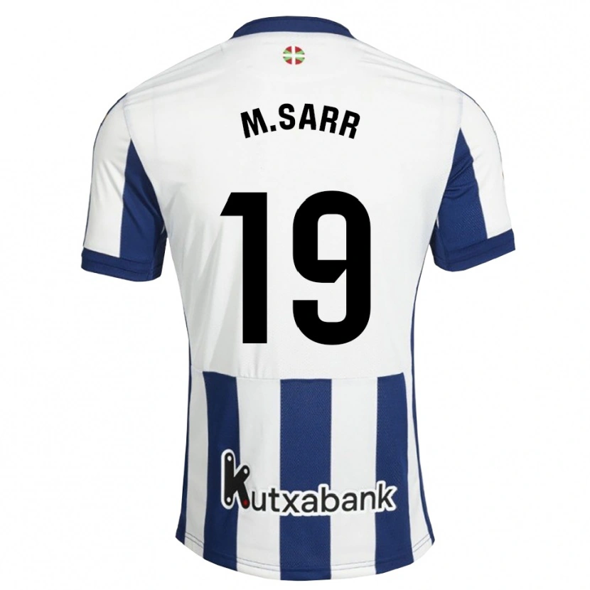 Danxen Homem Camisola Mamadou Sarr #19 Azul Marinho Branco Dourado Principal 2026/27 Camisa