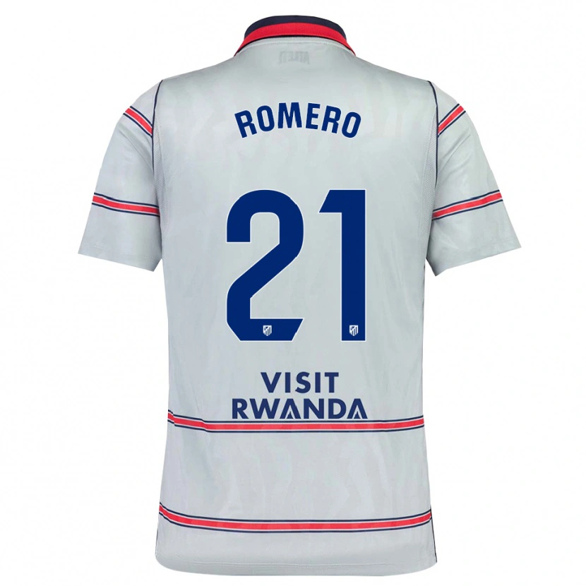 Danxen Homem Camisola Cristian Romero #21 Cinza Vermelho Azul Marinho Terceiro 2026/27 Camisa