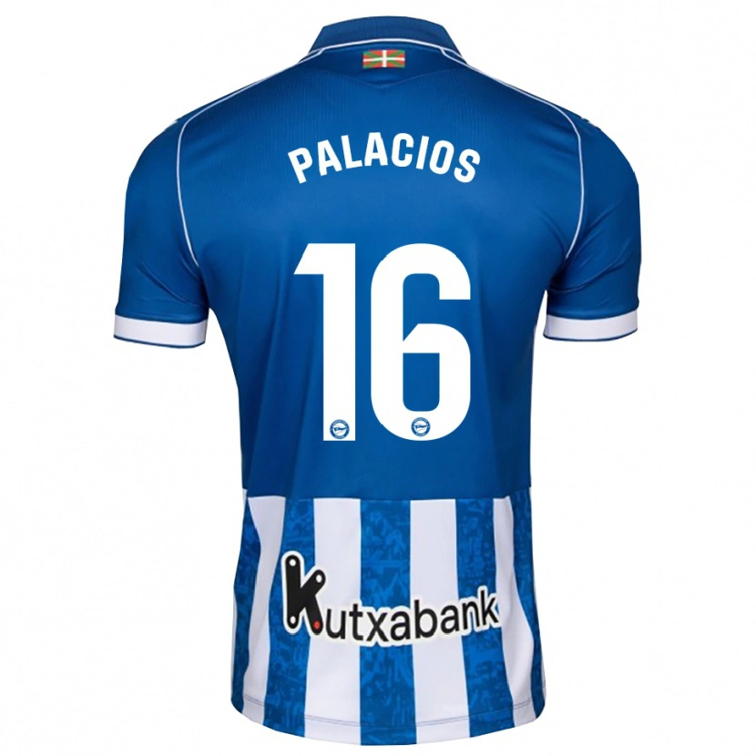 Danxen Homem Camisola Aser Palacios #16 Azul Branco Preto Principal 2026/27 Camisa