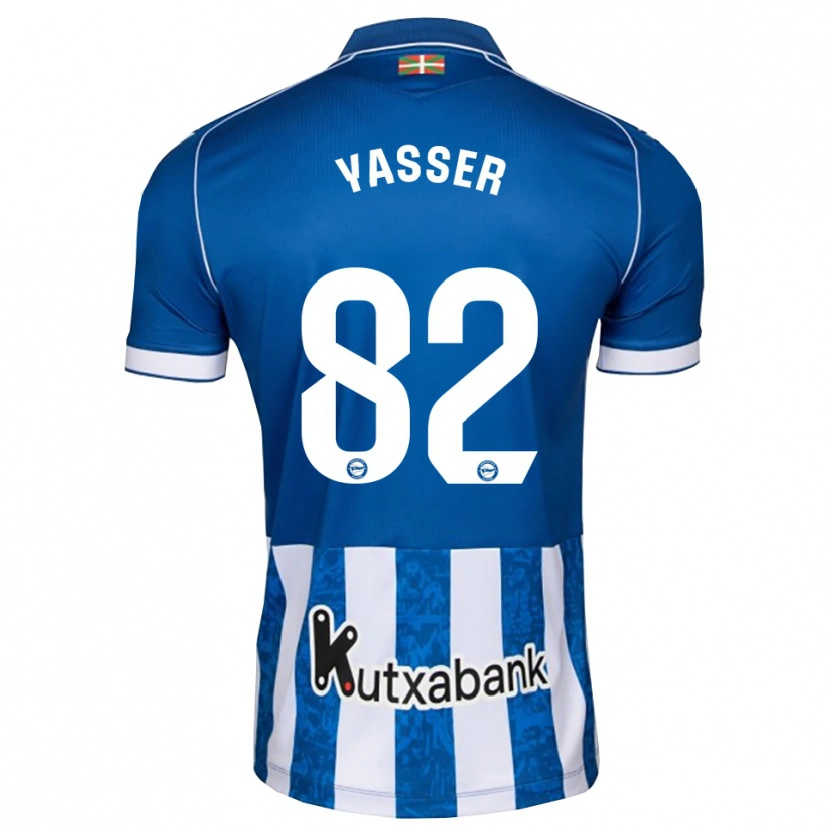 Danxen Homem Camisola Omar Yasser #82 Azul Branco Preto Principal 2026/27 Camisa