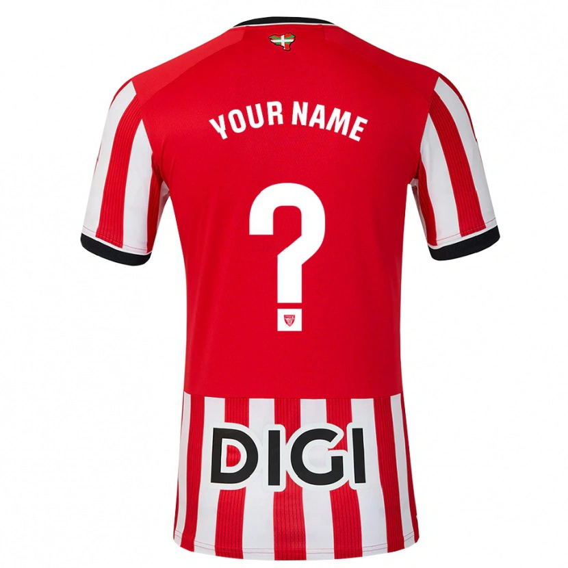 Danxen Homem Camisola Seu Nome #0 Vermelho Preto Branco Principal 2026/27 Camisa