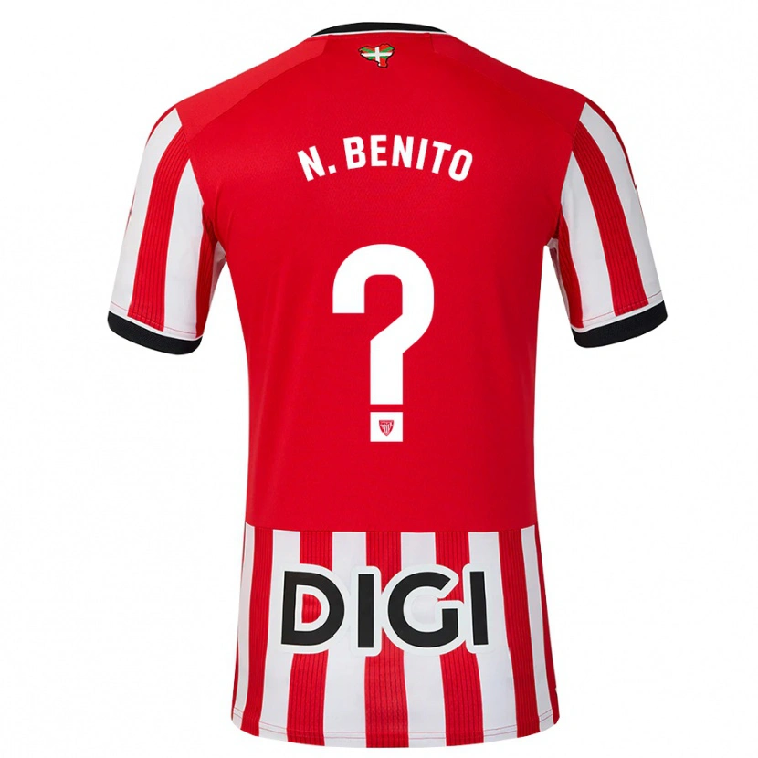 Danxen Homem Camisola Nerea Benito Zaldibar #0 Vermelho Preto Branco Principal 2026/27 Camisa