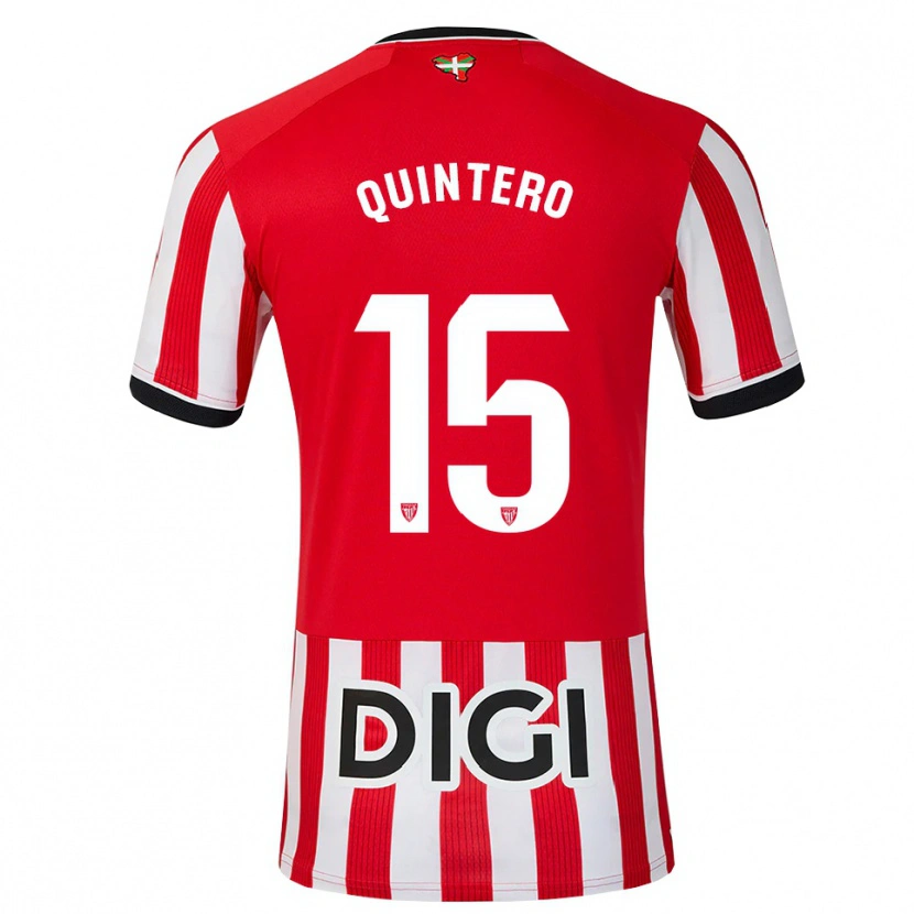 Danxen Homem Camisola Iker Quintero #15 Vermelho Preto Branco Principal 2026/27 Camisa