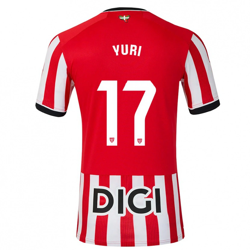 Danxen Homem Camisola Yuri Berchiche #17 Vermelho Preto Branco Principal 2026/27 Camisa