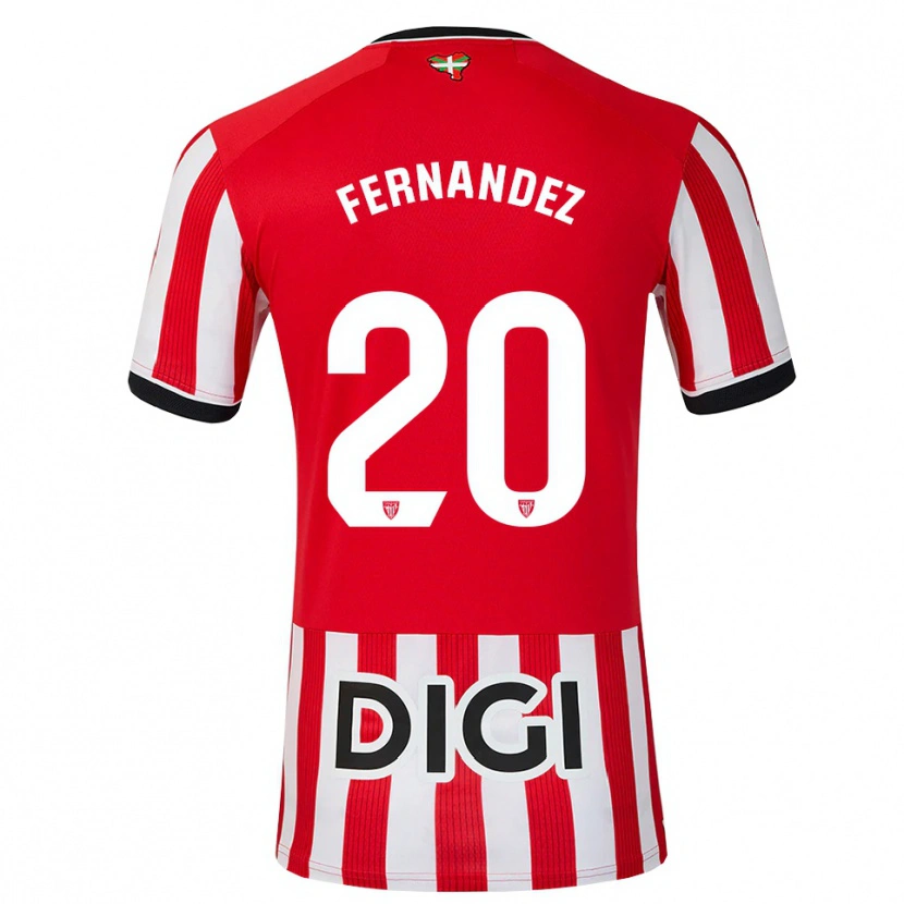 Danxen Homem Camisola Hugo Fernández #20 Vermelho Preto Branco Principal 2026/27 Camisa