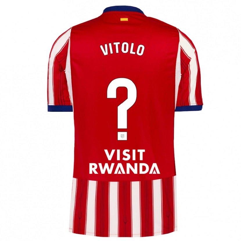 Danxen Homem Camisola Vitolo #0 Azul Real Vermelho Branco Principal 2026/27 Camisa