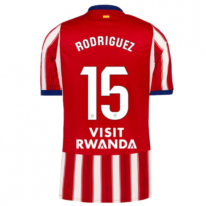 Danxen Homem Camisola Cinta Rodríguez #15 Azul Real Vermelho Branco Principal 2026/27 Camisa