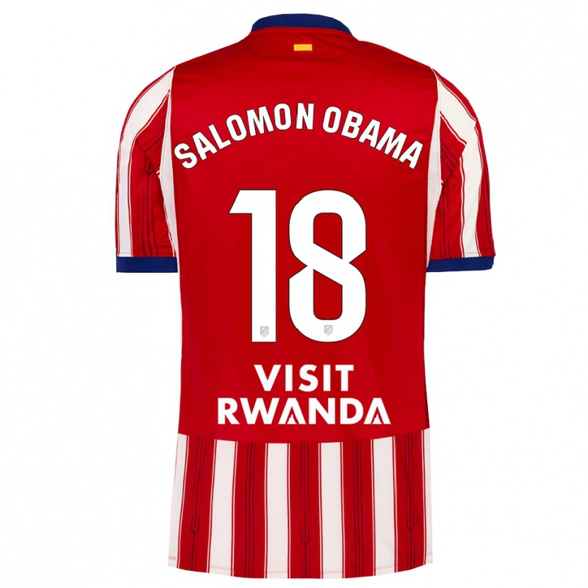 Danxen Homem Camisola Salomon Obama #18 Azul Real Vermelho Branco Principal 2026/27 Camisa