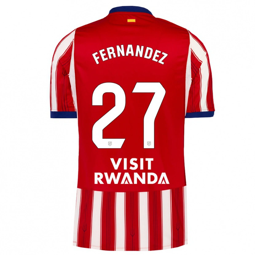 Danxen Homem Camisola Alexia Fernández #27 Azul Real Vermelho Branco Principal 2026/27 Camisa