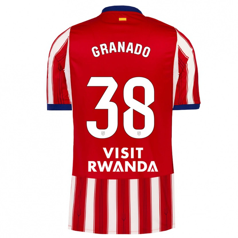 Danxen Homem Camisola Adrian Granado #38 Azul Real Vermelho Branco Principal 2026/27 Camisa