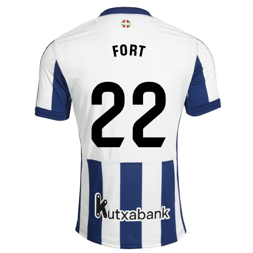 Danxen Homem Camisola Héctor Fort #22 Azul Marinho Branco Dourado Principal 2026/27 Camisa