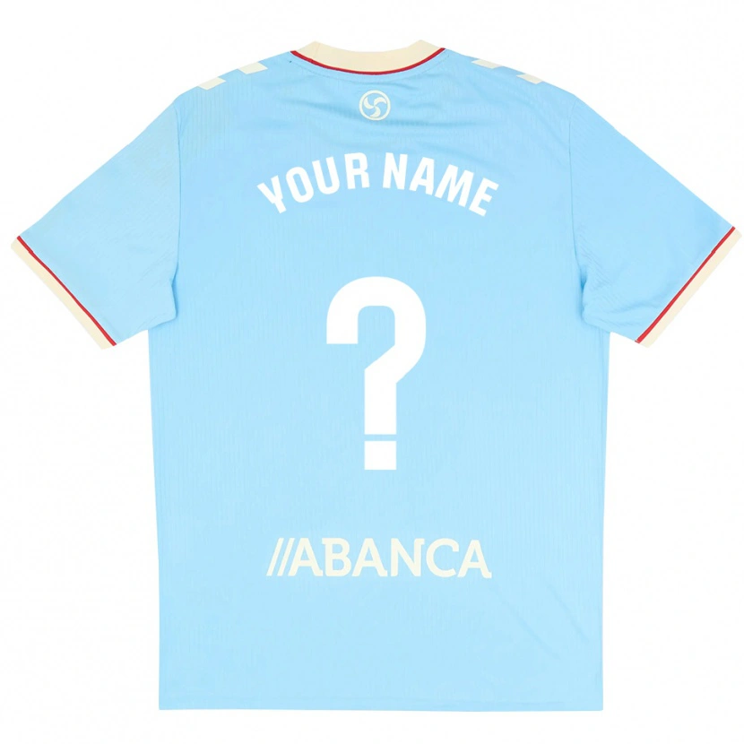 Danxen Homem Camisola Seu Nome #0 Azul Céu Branco Vermelho Principal 2026/27 Camisa