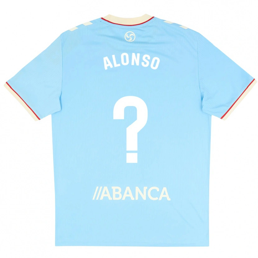 Danxen Homem Camisola German Alonso #0 Azul Céu Branco Vermelho Principal 2026/27 Camisa