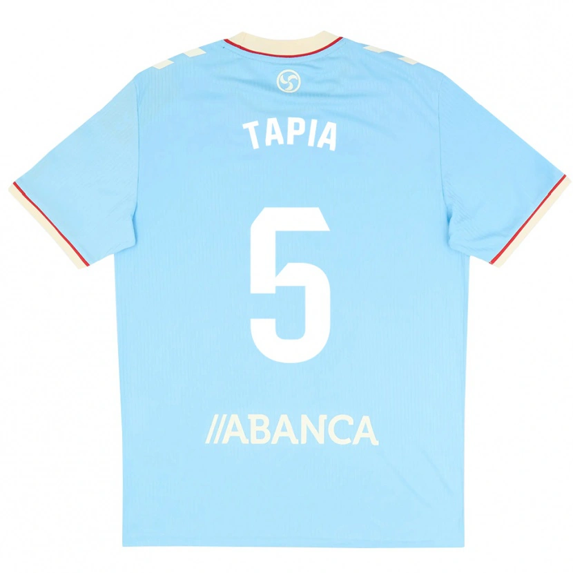 Danxen Homem Camisola Renato Tapia #5 Azul Céu Branco Vermelho Principal 2026/27 Camisa